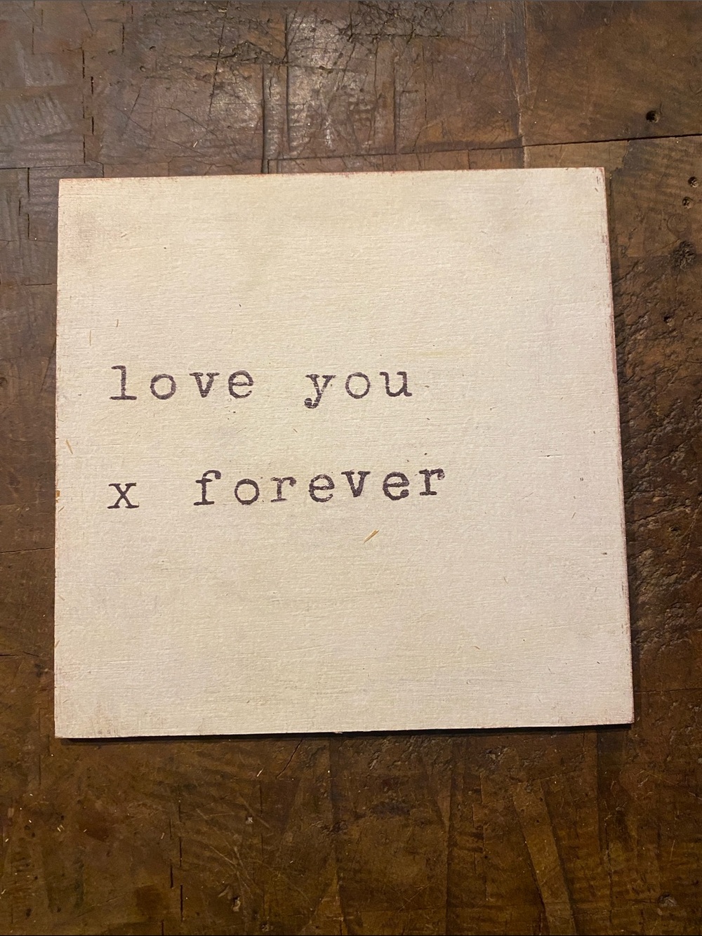 Sugarboo & Co. - Love You x Forever Minimal Wooden Art - White